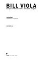 Bill Viola: europäische Einsichten ; Werkbetrachtungen
