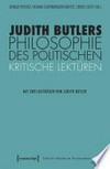 Judith Butlers Philosophie des Politischen: kritische Lektüren